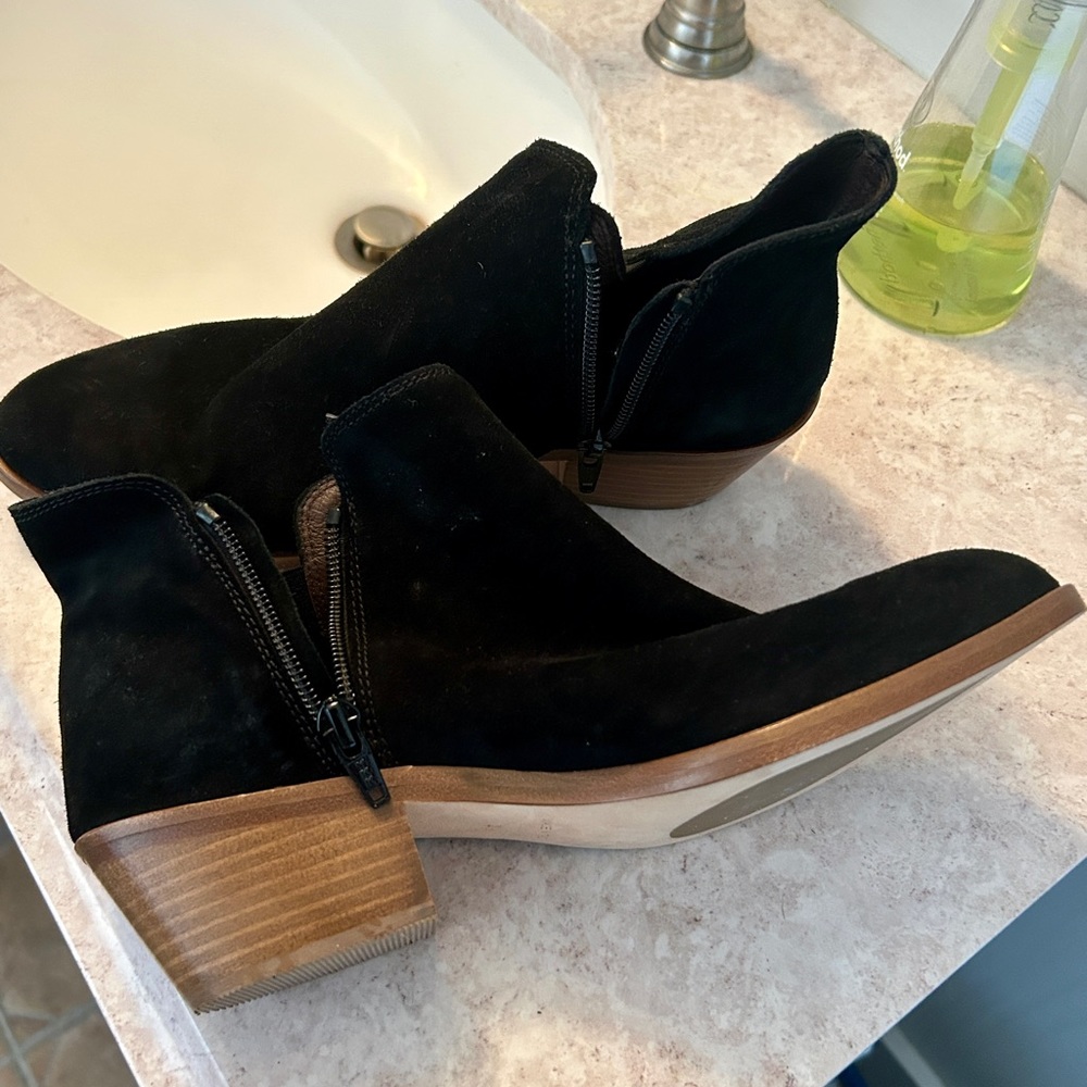 Garnet Hill Black Ankle Boots